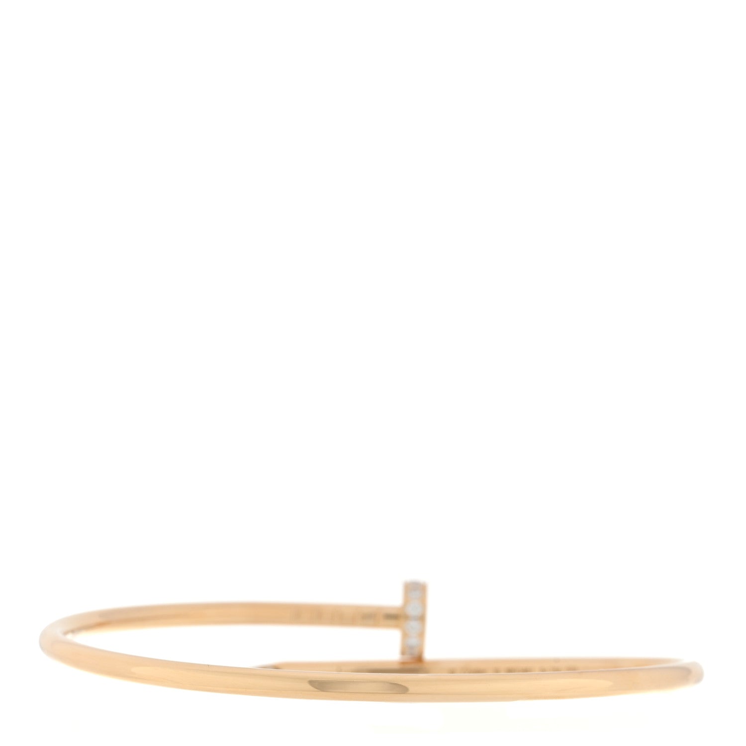 Cartier 18K Yellow Gold Diamond Small Juste Un Clou Bracelet 16 2 of 4