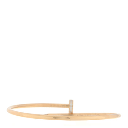 Cartier 18K Yellow Gold Diamond Small Juste Un Clou Bracelet 16 2 of 4