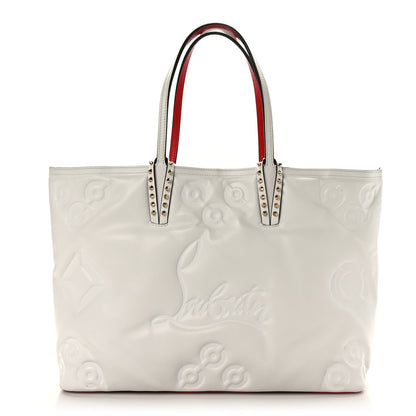 Christian Louboutin Calfskin Padded Loubinthesky Embossed East West Cabata Tote White 1 of 10