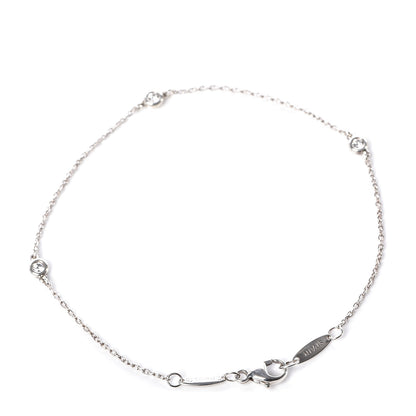 Tiffany Sterling Silver Diamond .09ct Elsa Peretti Diamonds By The Yard Bracelet 3 of 7