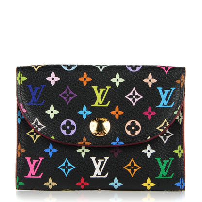 Louis Vuitton Monogram Multicolor Business Card Holder Black Grenade 1 of 6