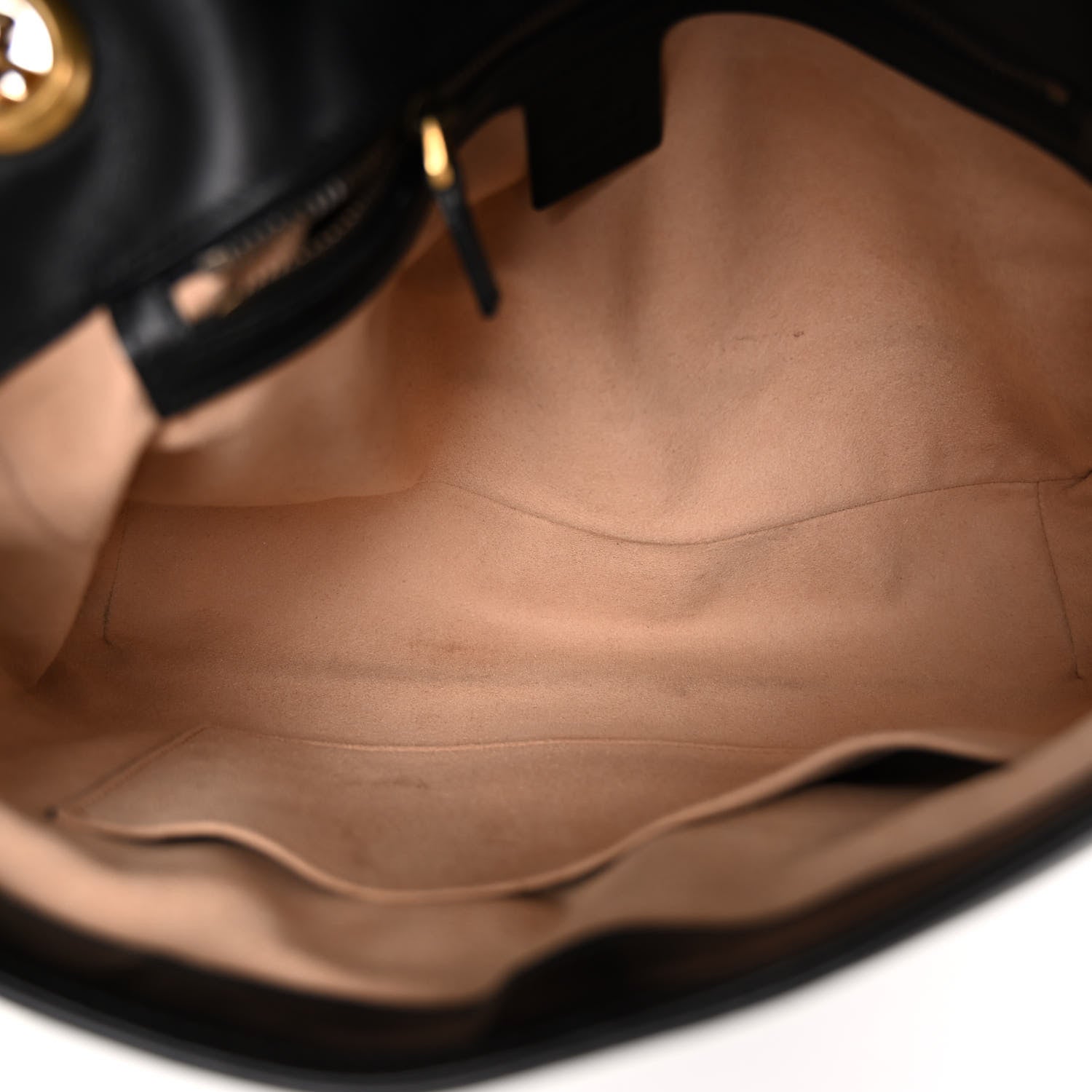 Gucci Calfskin Matelasse Medium GG Marmont Shoulder Bag Black 4 of 11