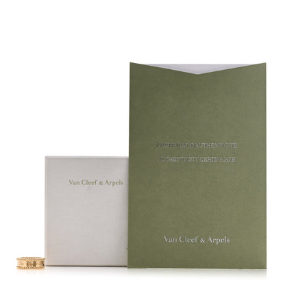 Van Cleef & Arpels 18K Yellow Gold Perlee Signature Ring 55 7.25 6 of 6