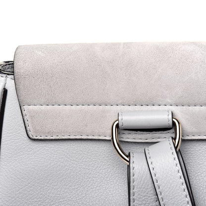 Chloe Suede Calfskin Small Faye Backpack Airy Grey 14 of 14