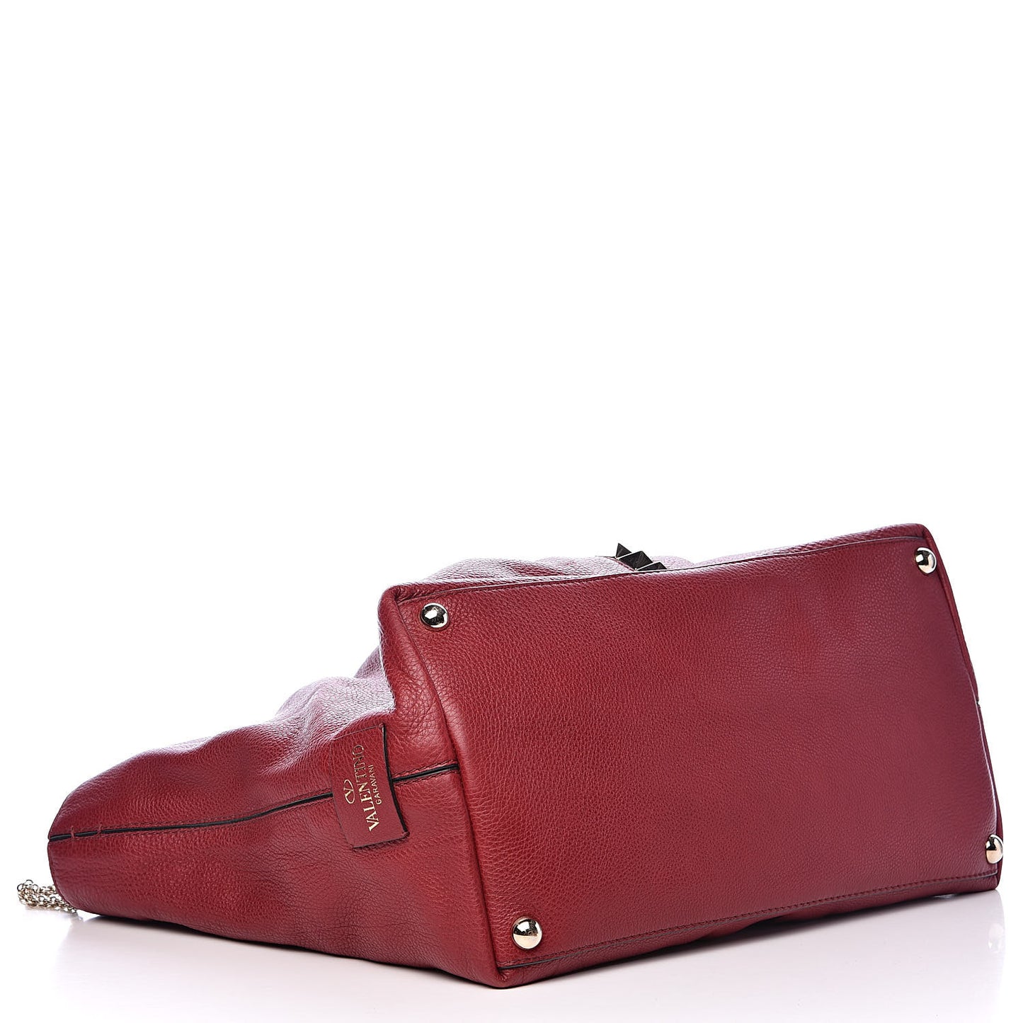 Grained Calfskin Va Va Voom Tote Dark Red