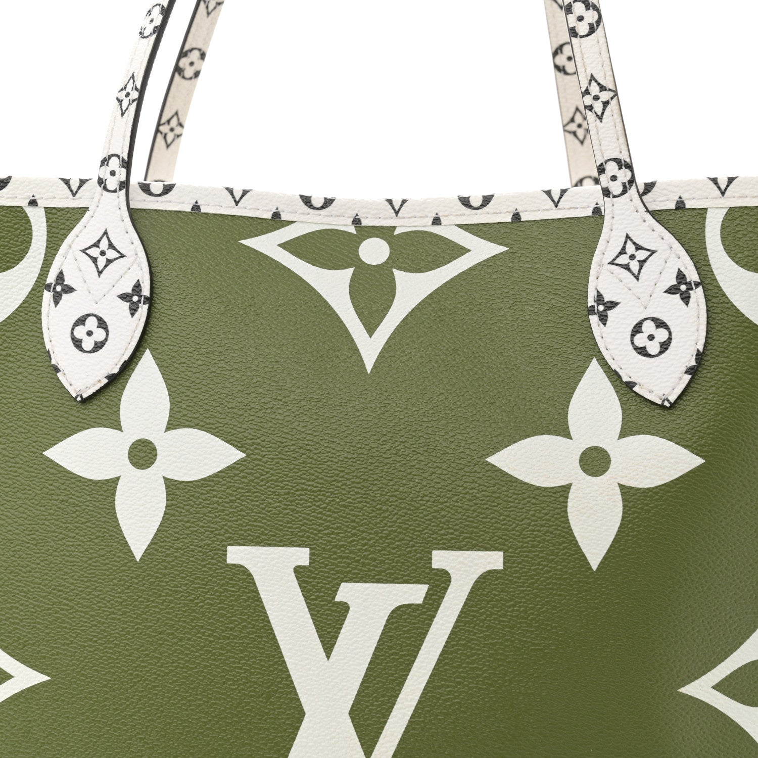 Louis Vuitton Monogram Giant Neverfull MM Kaki 7 of 9