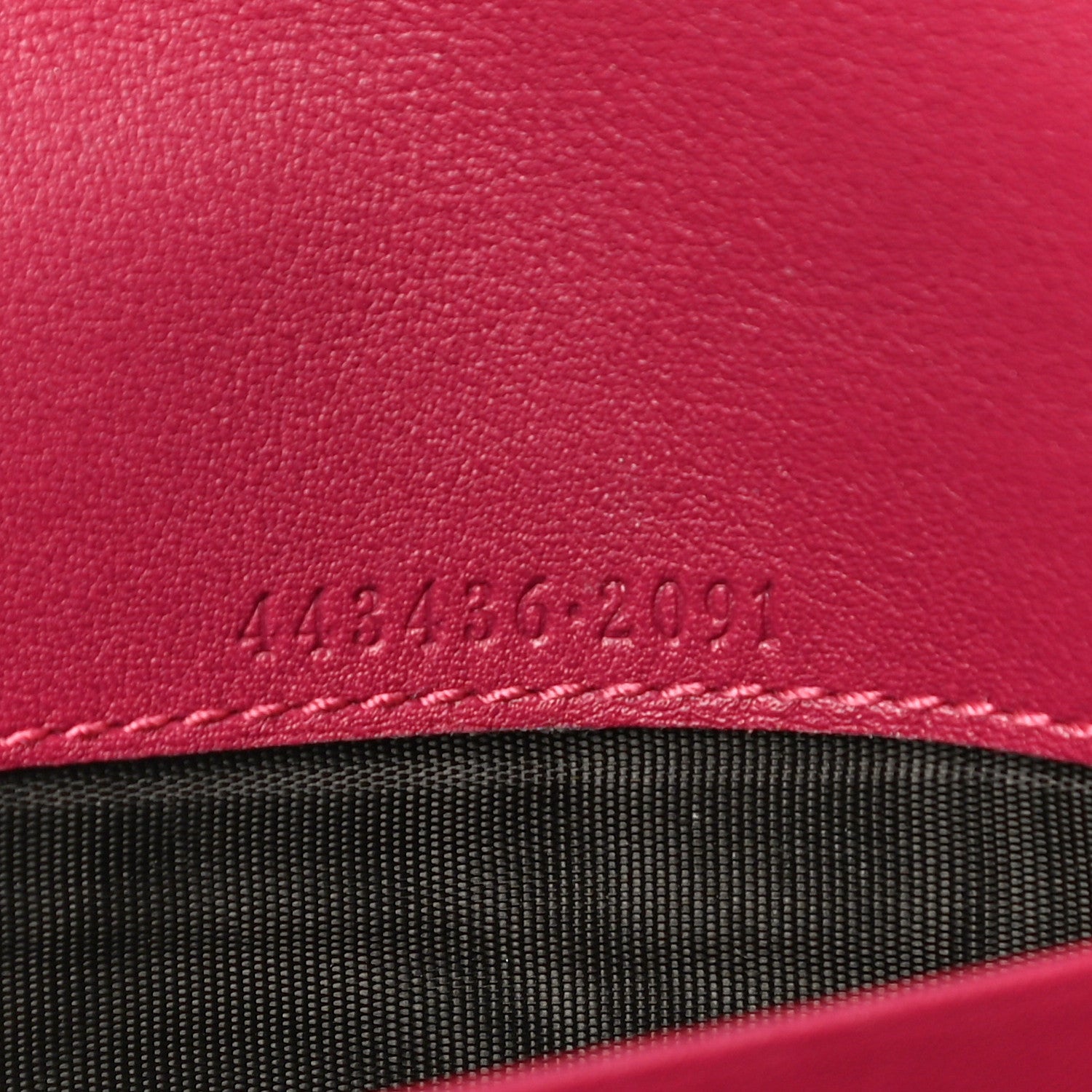 Gucci Velvet Matelasse Pearl Love Embroidered GG Marmont Wallet Light Raspberry Rose 7 of 12