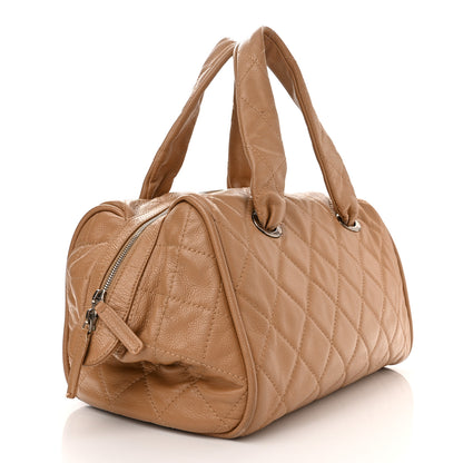 Chanel Caviar Quilted CC Timeless Bowler Dark Beige 2 of 9