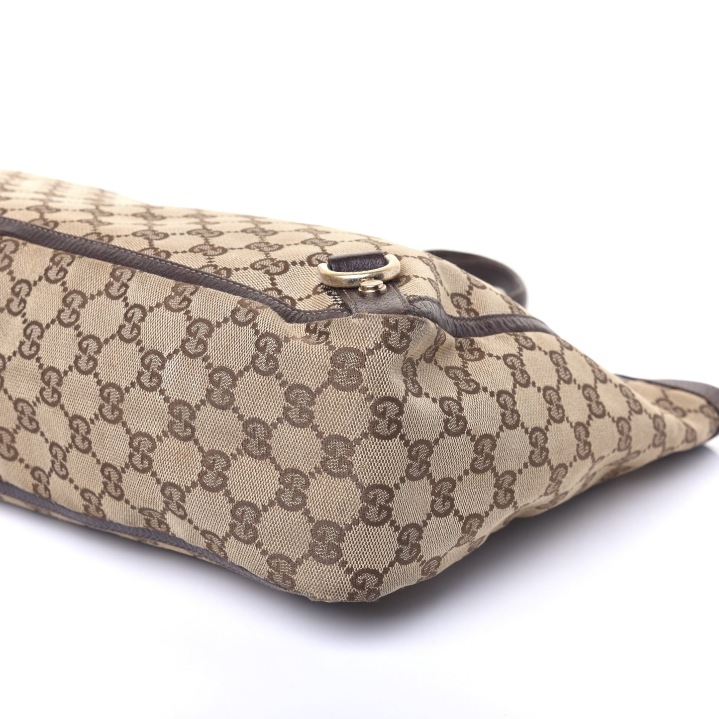 Monogram Large Abbey Tote Dark Brown