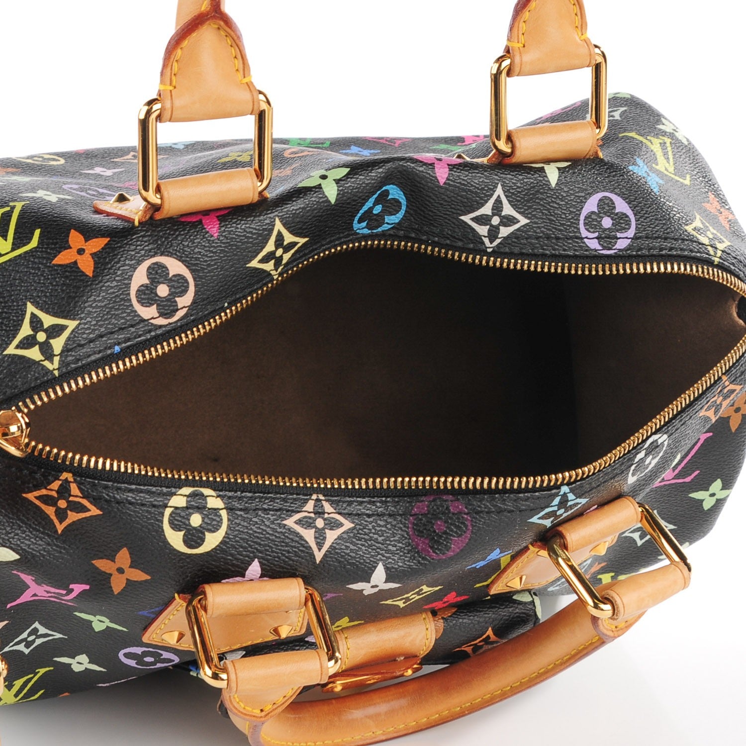 Louis Vuitton Monogram Multicolor Speedy 30 Black 5 of 7