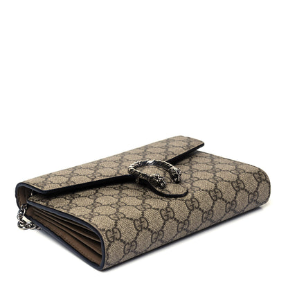 Gucci GG Supreme Monogram Mini Dionysus Chain Wallet Beige Taupe 4 of 9