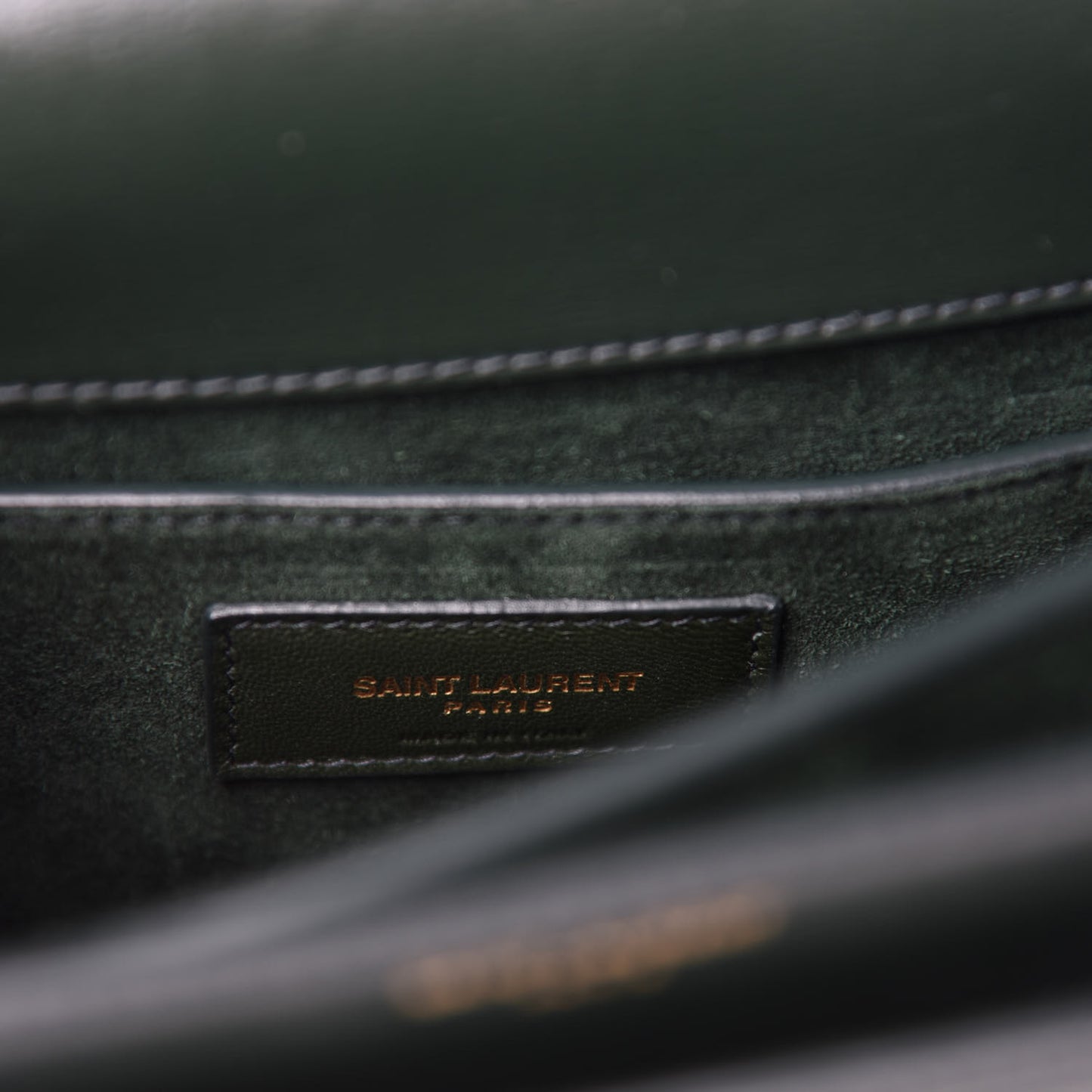 Calfskin Medium Monogram Sunset Dark Green