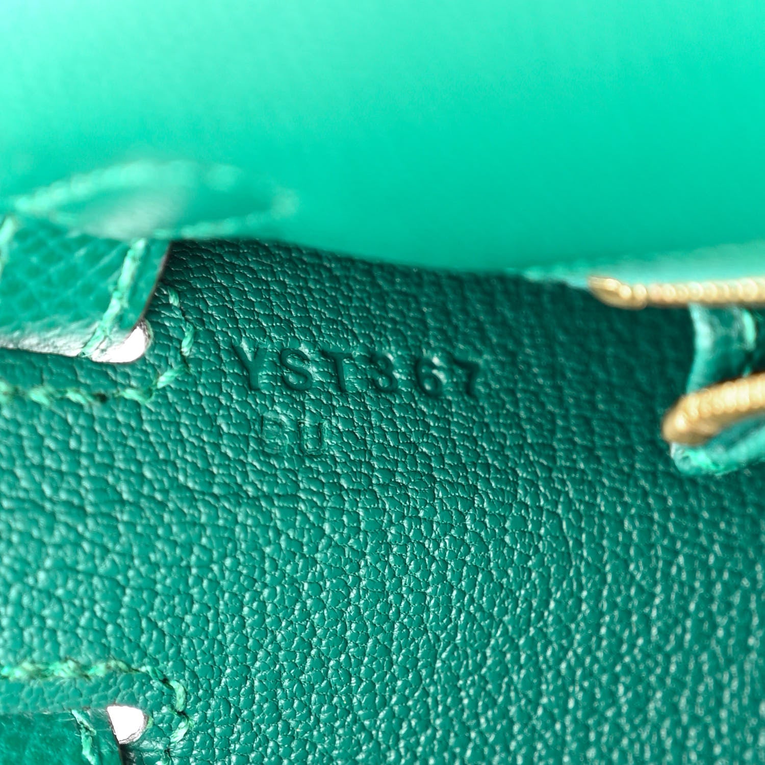 Hermes Epsom Kelly Sellier 25 Malachite 7 of 11