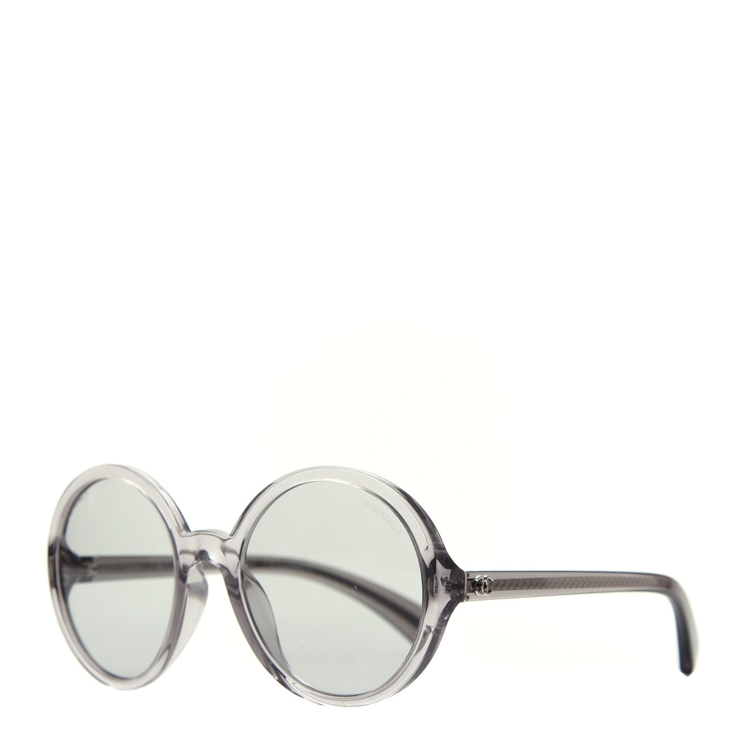 Chanel Acetate Round Sunglasses 71287A Grey 1 of 7