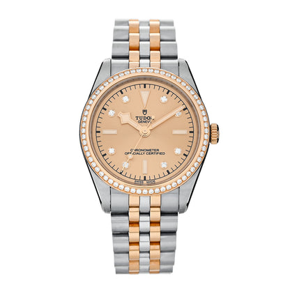 TUDOR Stainless Steel 18K Yellow Gold Diamond Bezel 36mm Black Bay Automatic Watch Champagne 79653 1 of 5