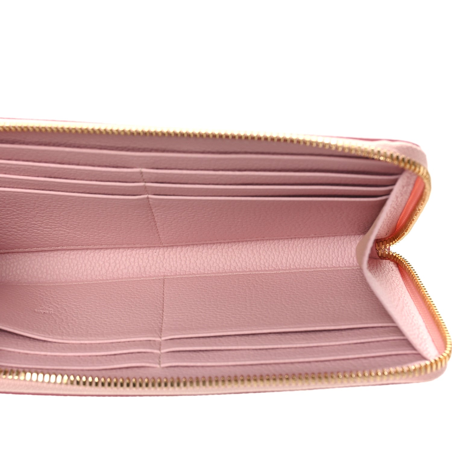 MCM Visetos Large Zip Around Wallet Pink 5 of 9