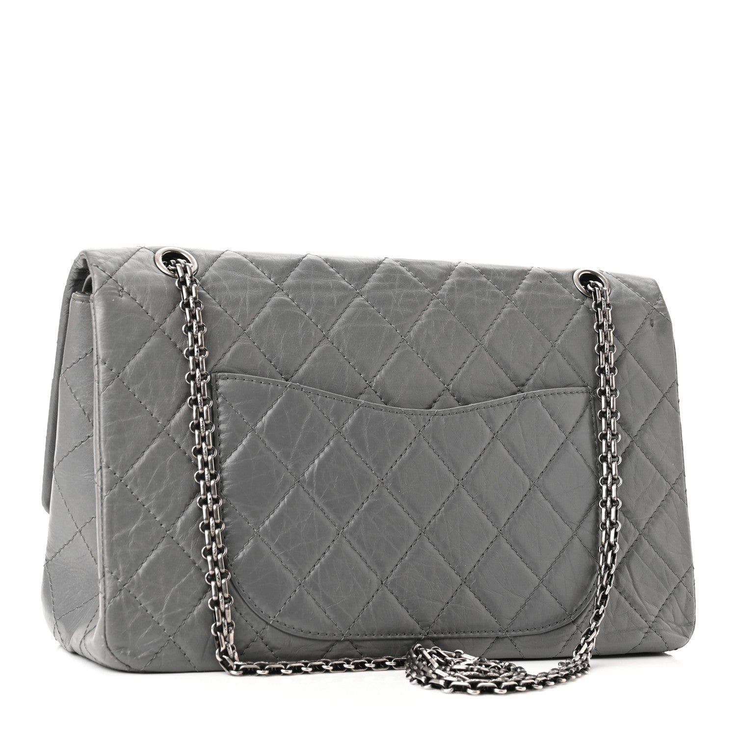 Chanel Aged Calfskin Quilted 2.55 Reissue 227 Flap Grey 3 of 9