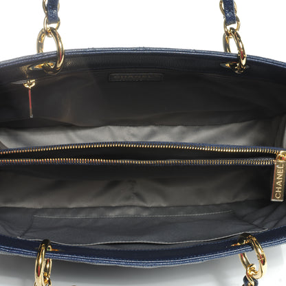 Chanel Caviar Grand Shopping Tote GST Navy 5 of 7