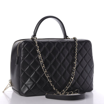 Chanel Lambskin Quilted Large Trendy CC Bowling Bag Black 3 of 9