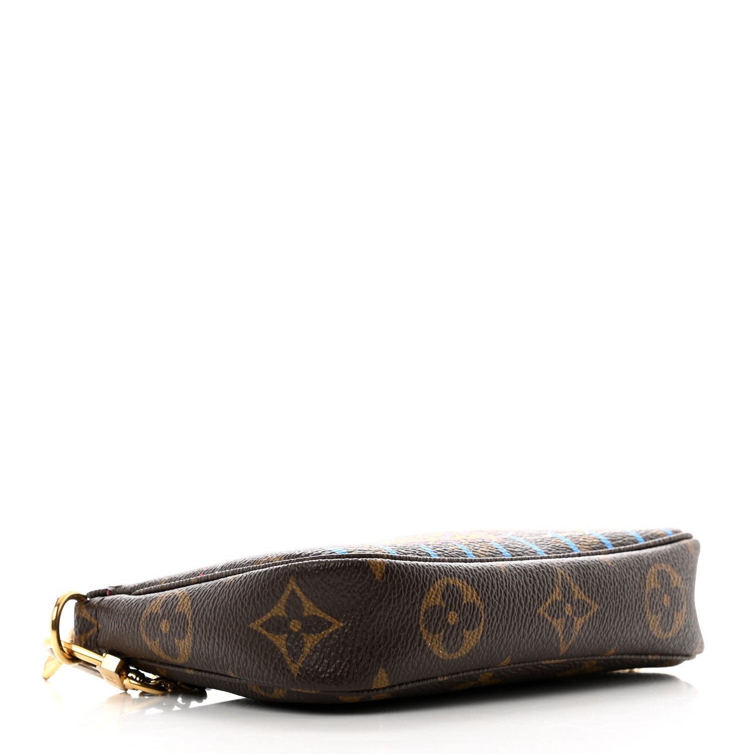 Louis Vuitton Monogram 2020 Christmas Animation Roller Coaster Mini Pochette Accessories Pivoine 4 of 7