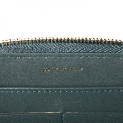 Chanel Lambskin Quilted Large Gusset Zip Around Wallet Blue 6 of 9