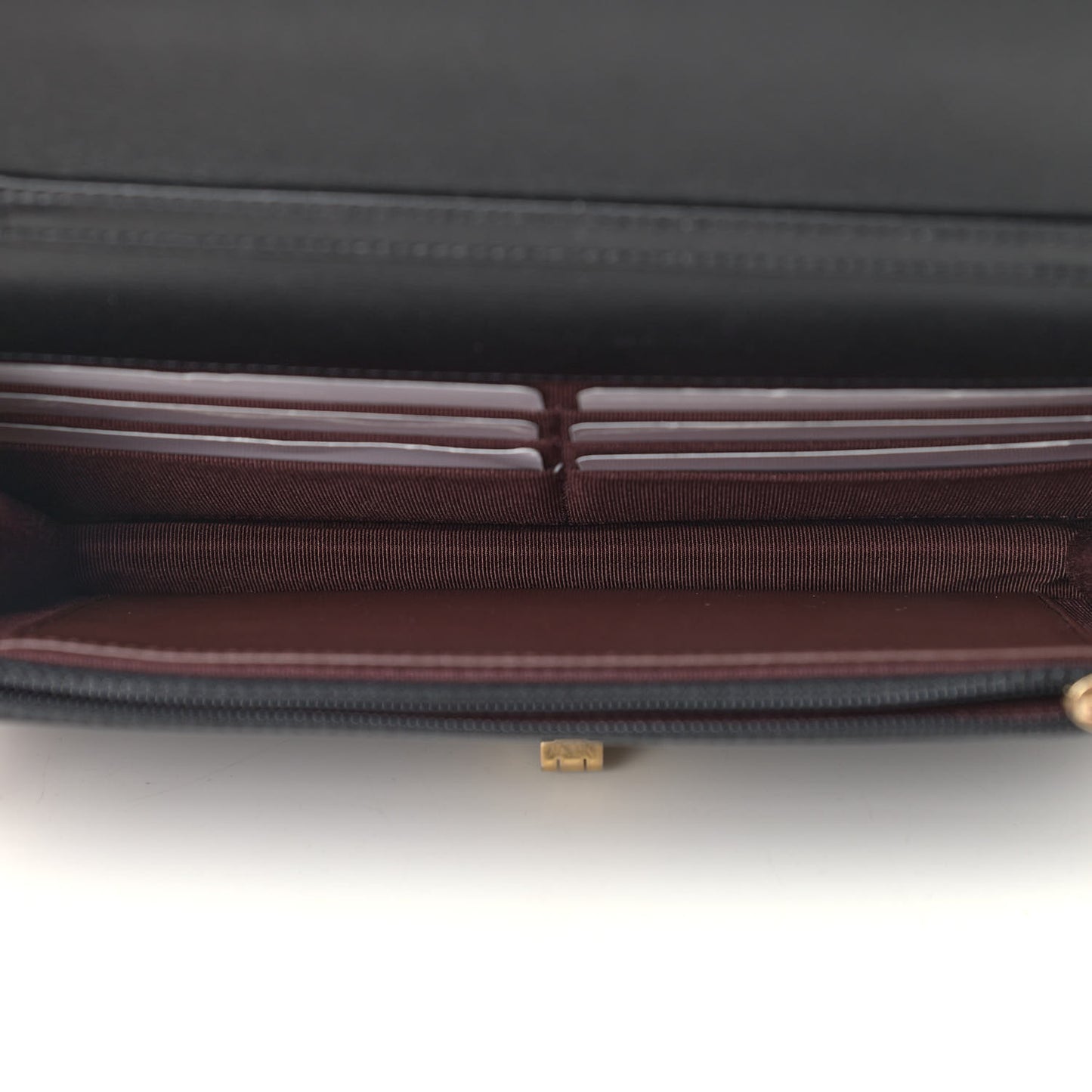 Aged Calfskin Quilted Reissue Wallet On Chain WOC Black