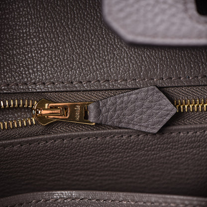 Hermes Togo Birkin 25 Etain 14 of 31