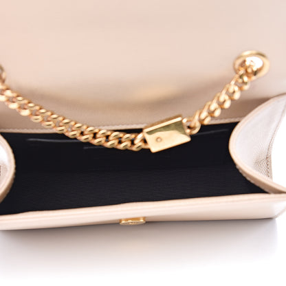 Saint Laurent Grain De Poudre Small Monogram Kate Satchel Nude Powder 5 of 11