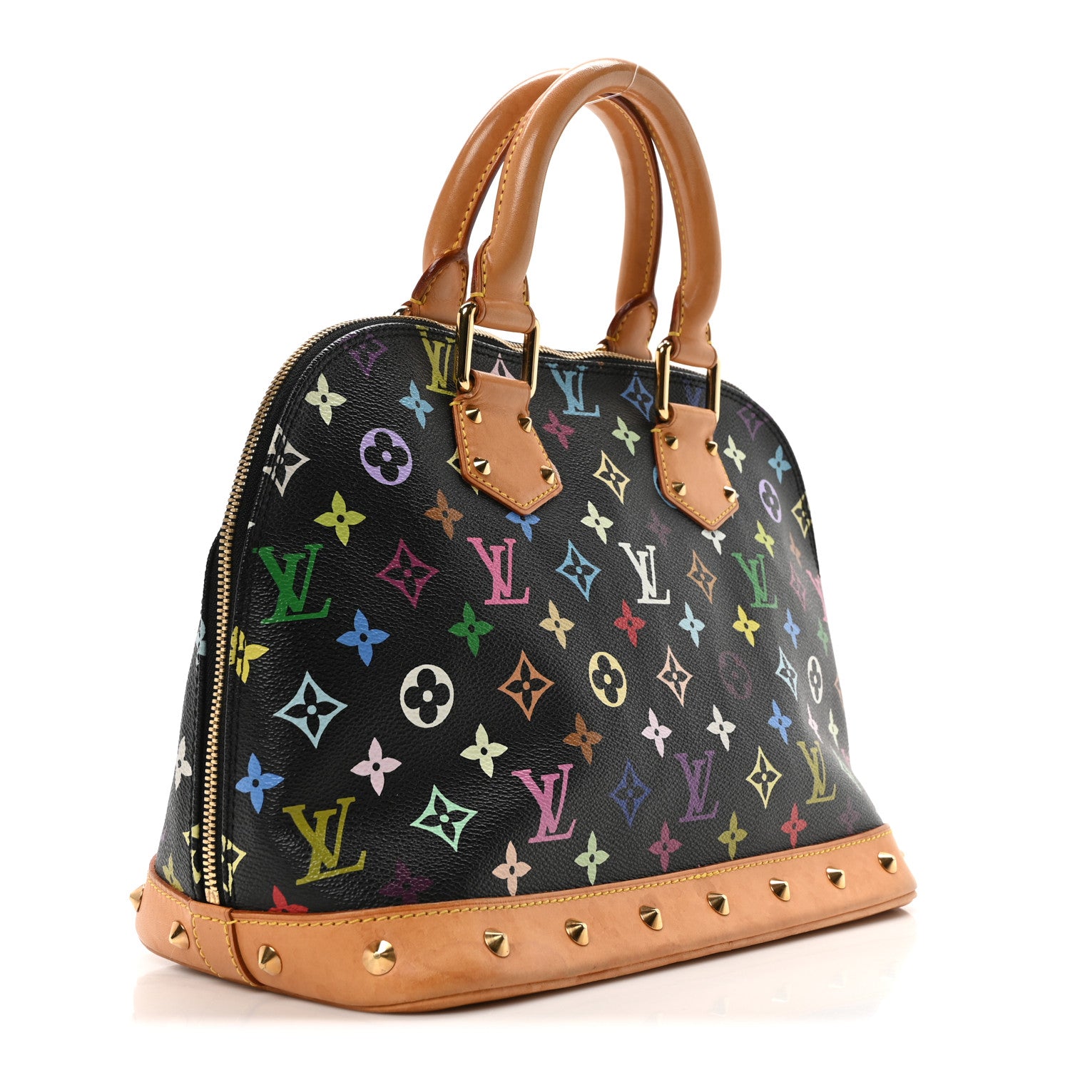 Louis Vuitton Monogram Multicolor Alma Black 3 of 9