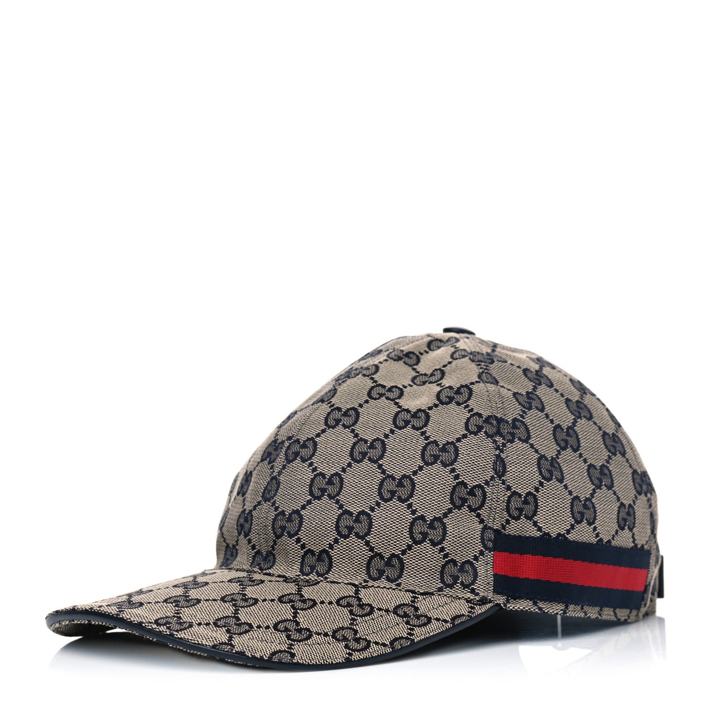 Monogram Web Baseball Hat XL Beige Blue