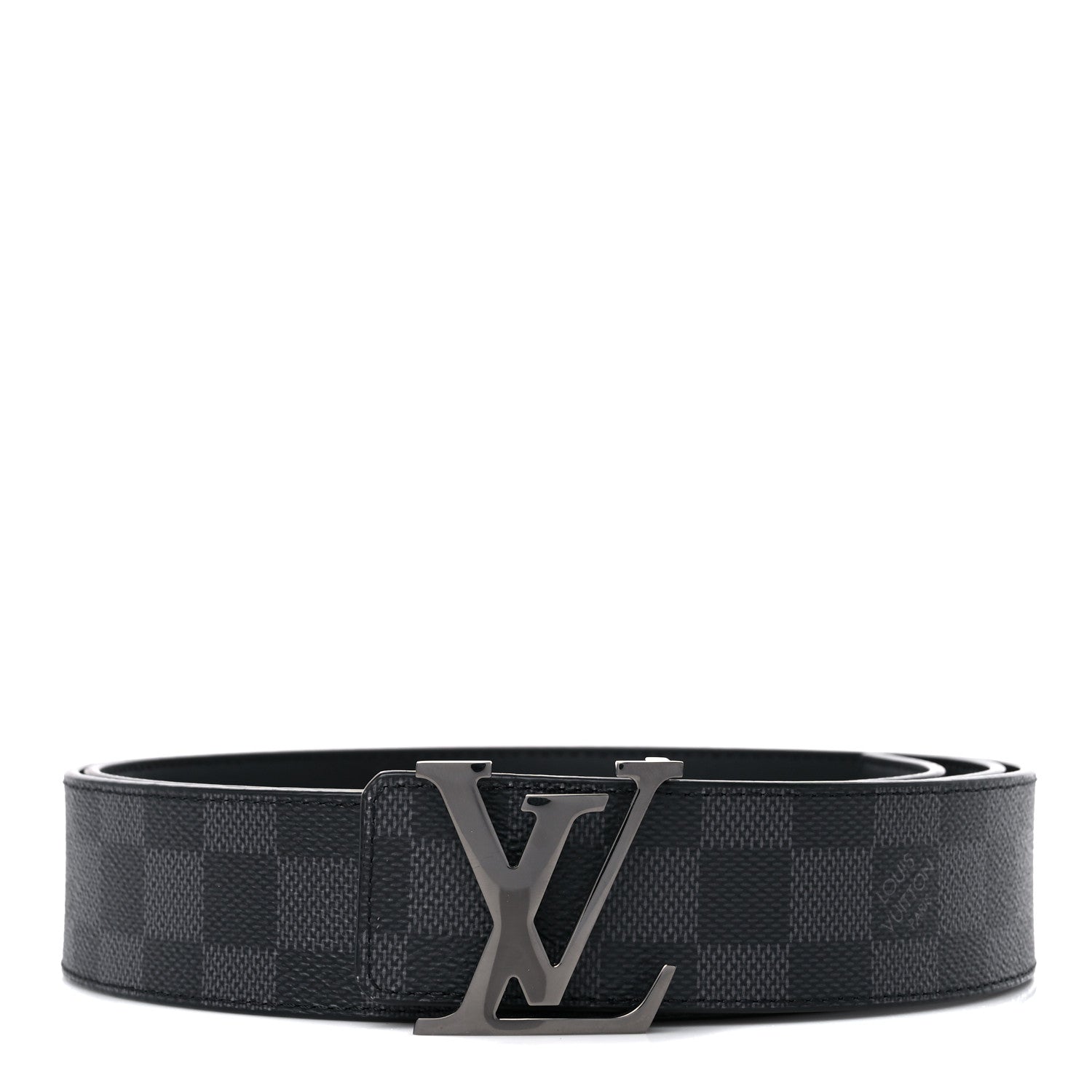 Louis Vuitton Damier Graphite 40mm LV Initiales Belt 120 48 1 of 5