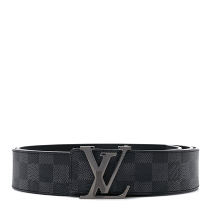 Louis Vuitton Damier Graphite 40mm LV Initiales Belt 120 48 1 of 5