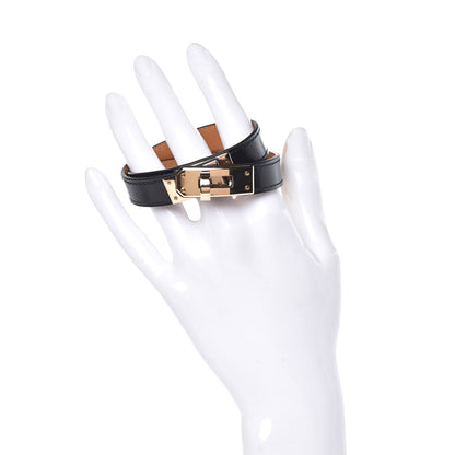 Hermes Box Kelly Double Tour Bracelet T3 Black 2 of 7