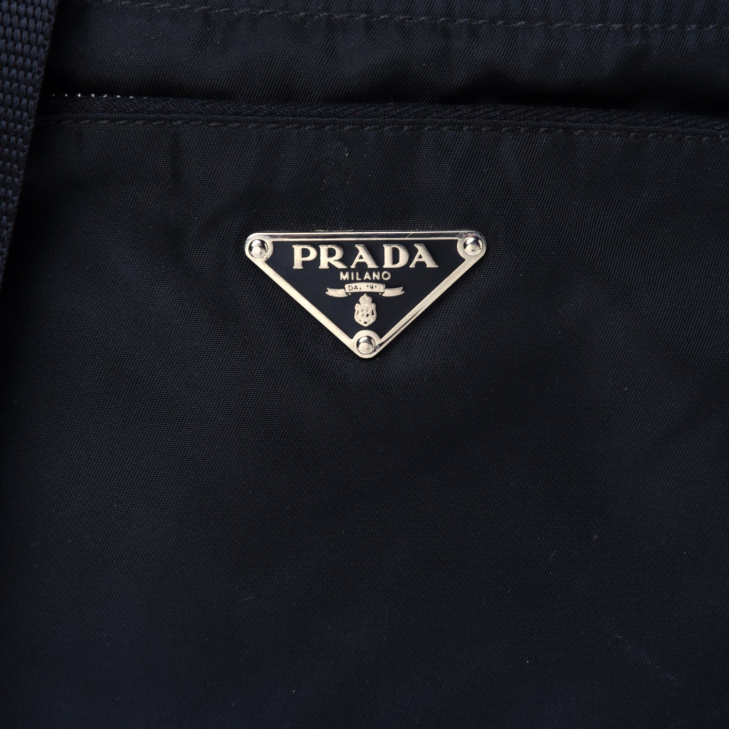 Prada Nylon Flat Messenger Bag Black 6 of 10