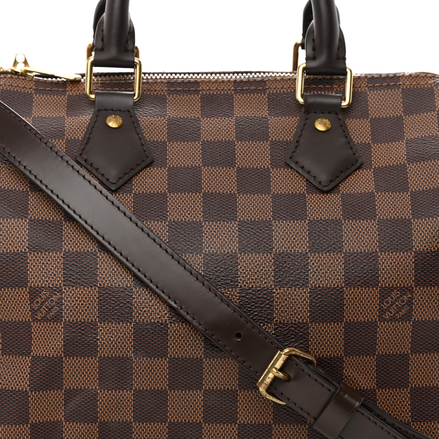 Louis Vuitton Damier Ebene Speedy Bandouliere 25 9 of 21