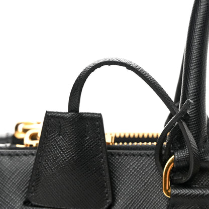Prada Saffiano Medium Galleria Double Zip Tote Black 14 of 15