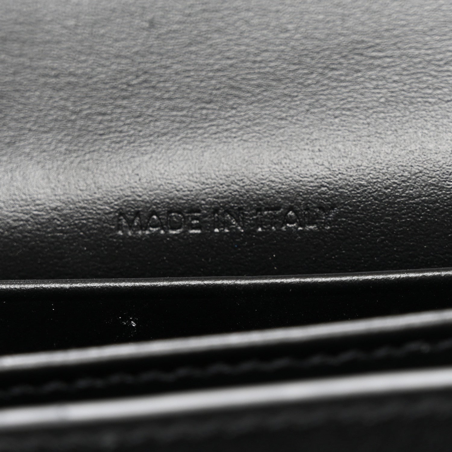 Celine Shiny Calfskin Triomphe Busincess Card Holder Black 7 of 9