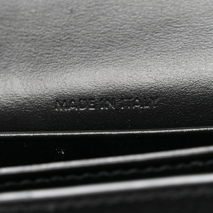 Celine Shiny Calfskin Triomphe Busincess Card Holder Black 7 of 9