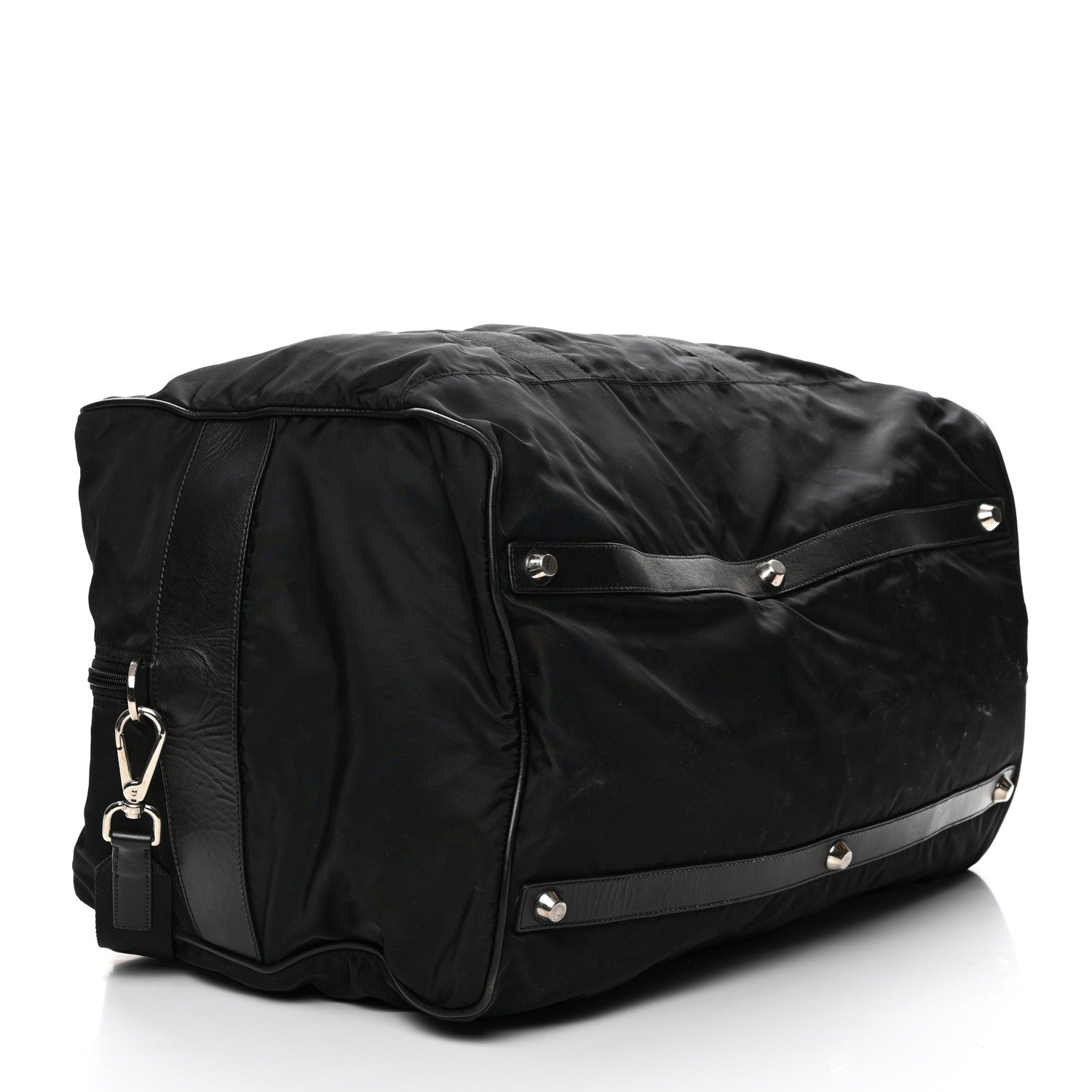 Prada Tessuto Nylon Saffiano Viaggio Carry On Travel Bag Black 3 of 8