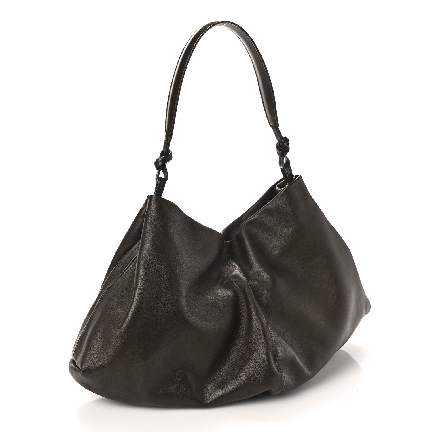 The Row Nappa Samia Bag Dark Brown 2 of 9