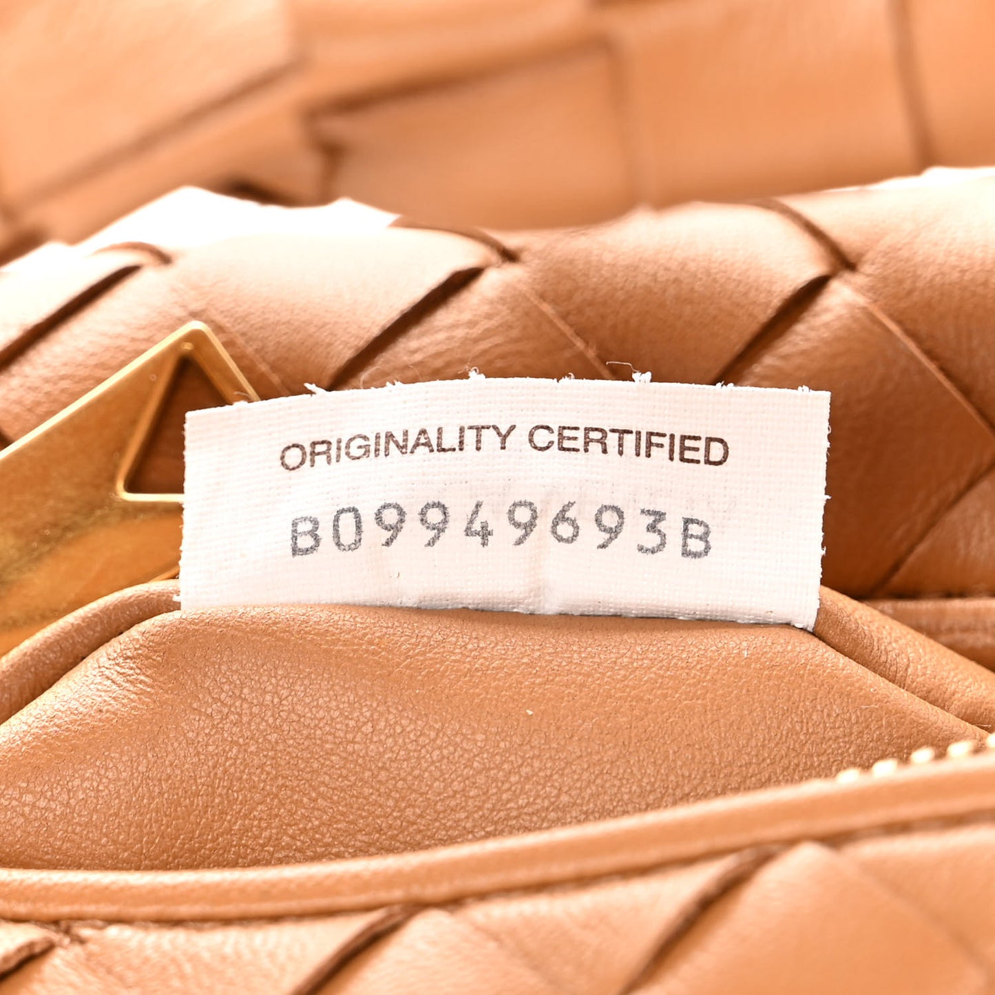 Nappa Intrecciato Mini Jodie Caramel
