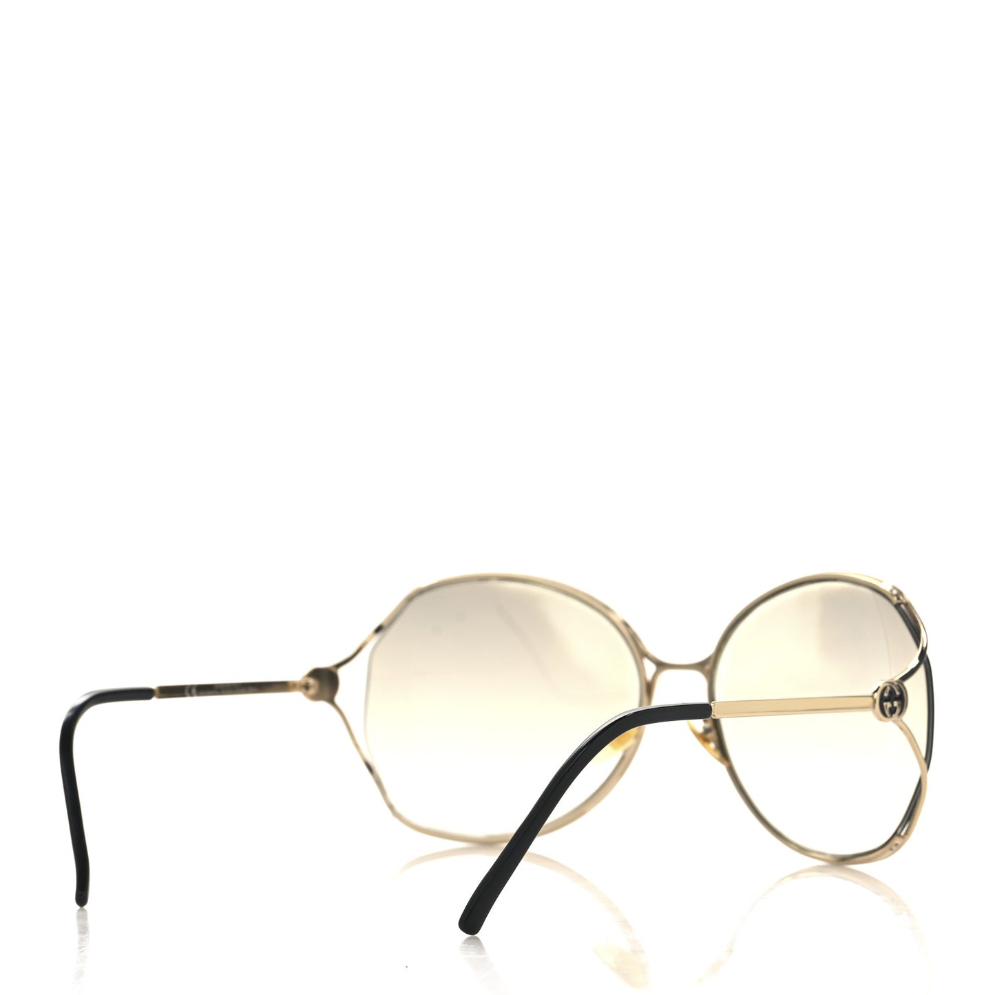 Metal Oversized Sunglasses GG 2846/S Gold Black