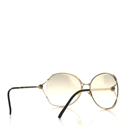 Gucci Metal Oversized Sunglasses GG 2846/S Gold Black 4 of 6