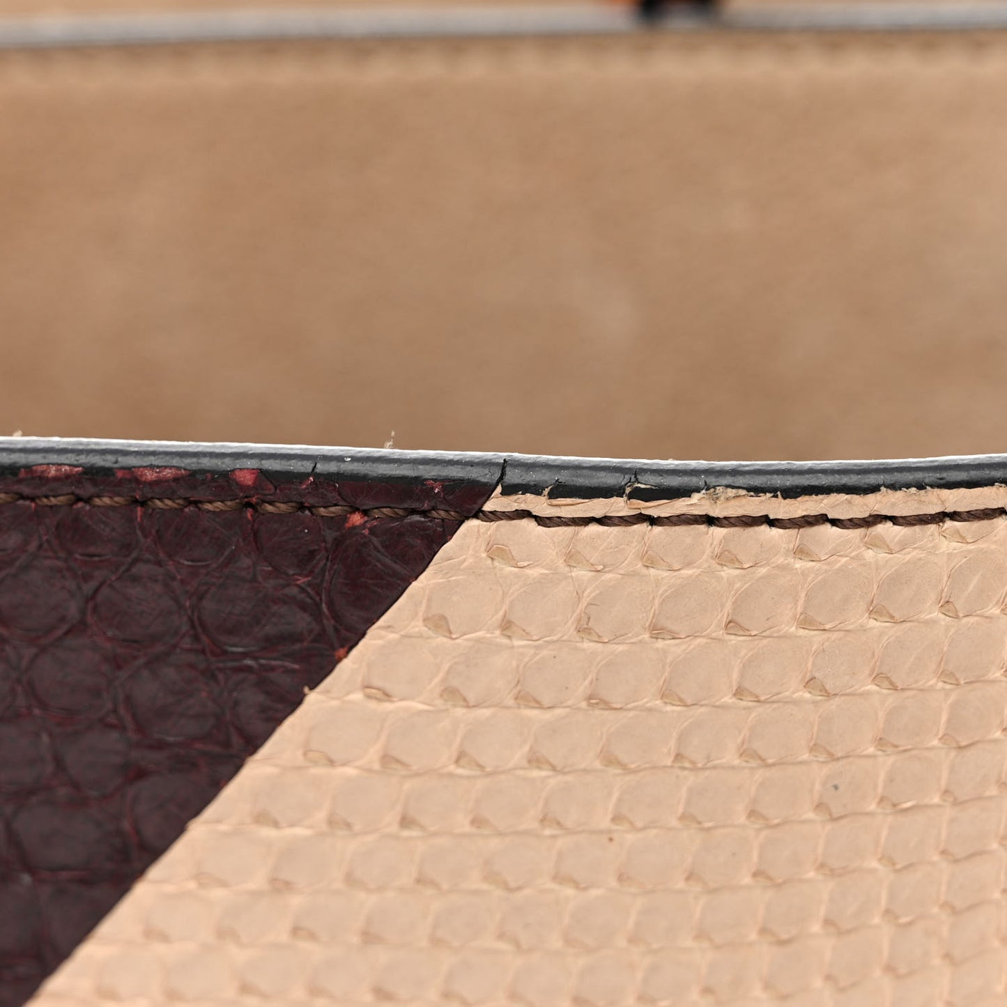 Snakeskin Medium Faye Shoulder Bag Multicolor