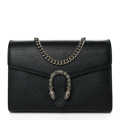Gucci Calfskin Mini Dionysus Chain Wallet Black 1 of 11