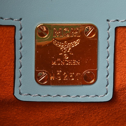 MCM Calfskin Patricia Crossbody Bag Liquid Blue 6 of 10