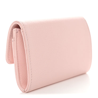 Chanel Grained Goatskin CC Apple Flap Card Holder Light Pink 3 of 9