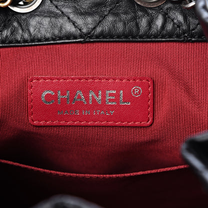 Chanel Aged Calfskin Quilted Small Gabrielle Backpack Black 5 of 9