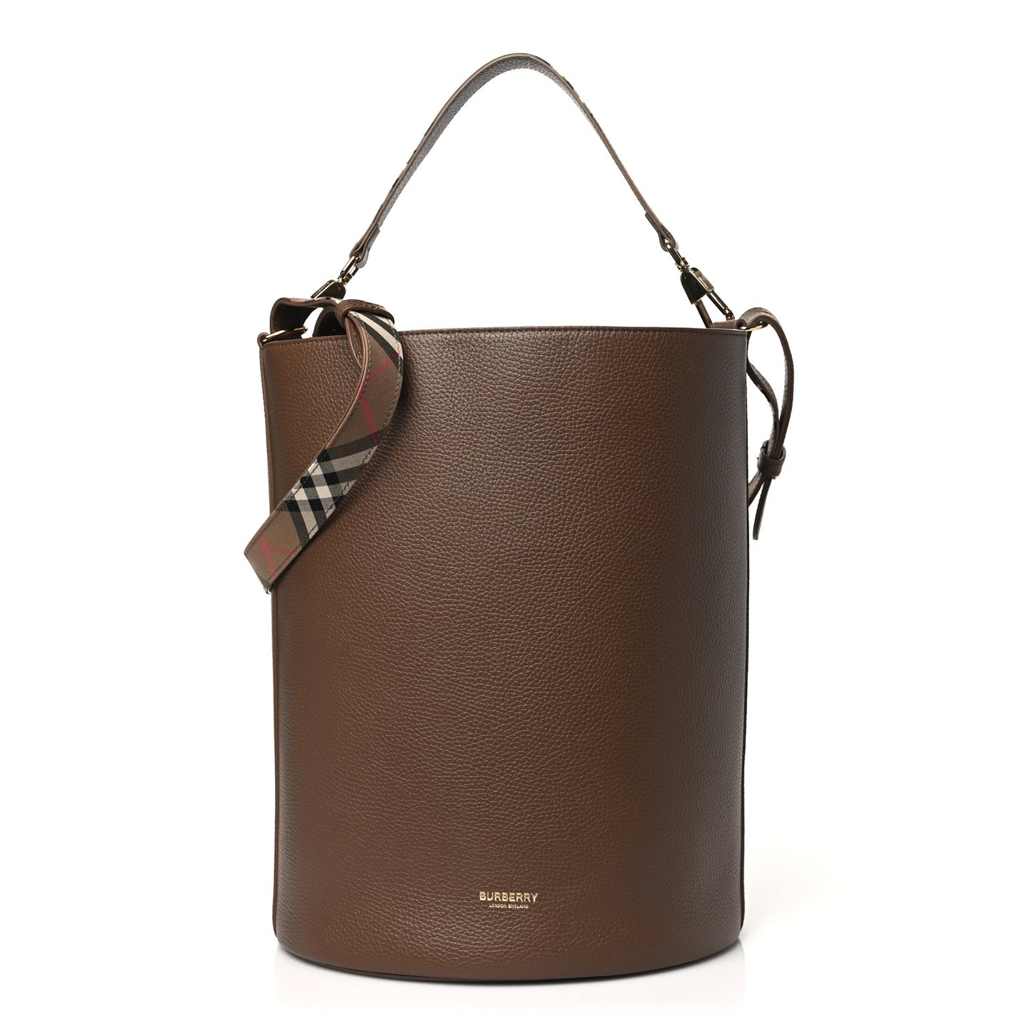 Calfskin Medium Bucket Bag Earth