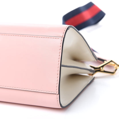 Gucci Nappa Bamboo Web Mini Nymphaea Top Handle Bag Perfect Pink Mystic White 10 of 10